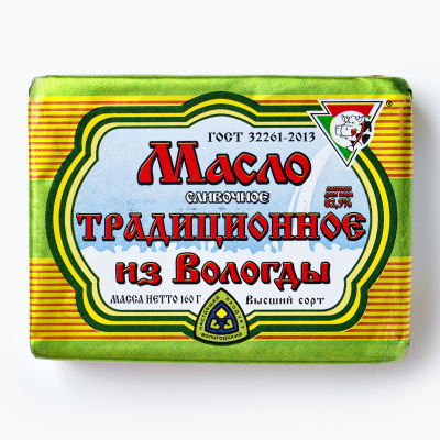 Масло сливочное 82.5% Вологодское